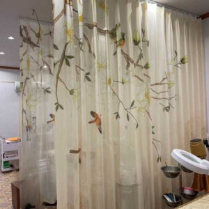 Rèm voan hoa văn nhẹ